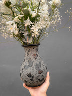 Florero Otomí Negro - PREVENTA (6 a 12 SEMANAS)