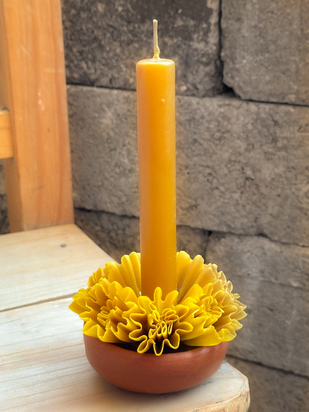 Vela de cera de abeja chica