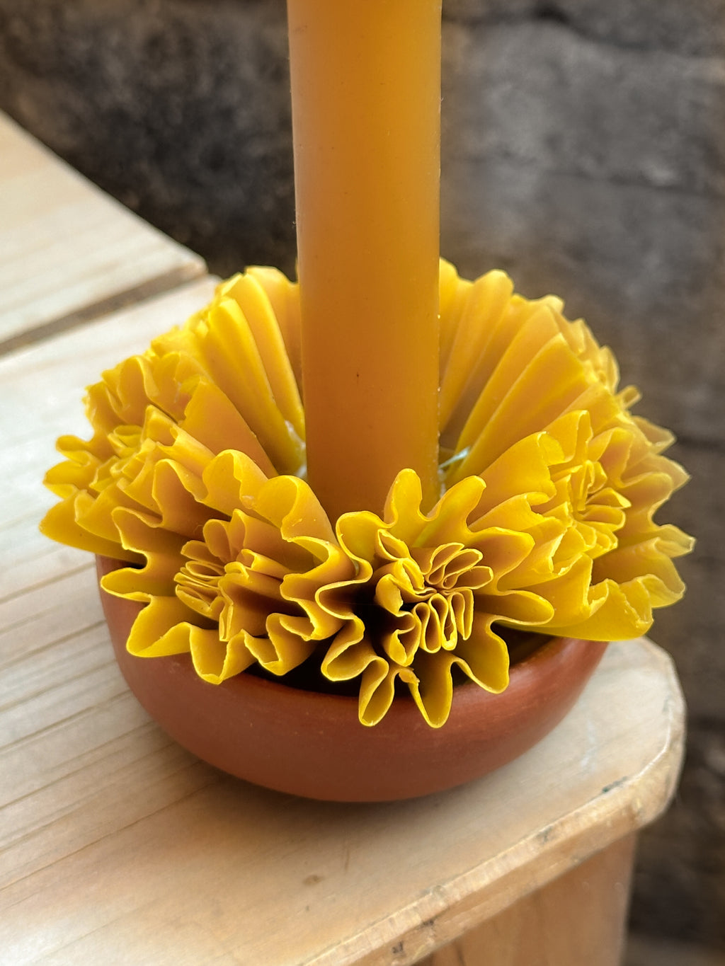 Vela de cera de abeja chica