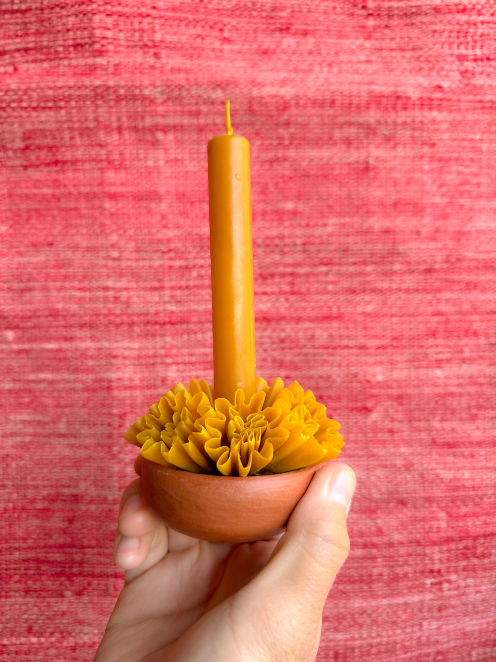 Vela de cera de abeja chica