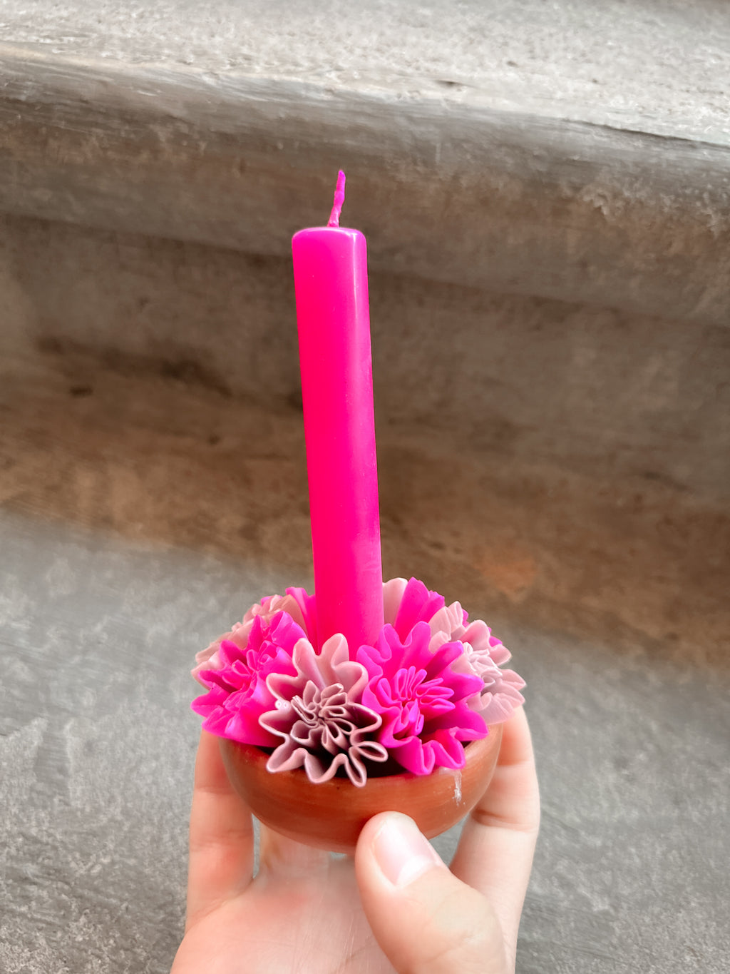 Vela de cera de abeja chica