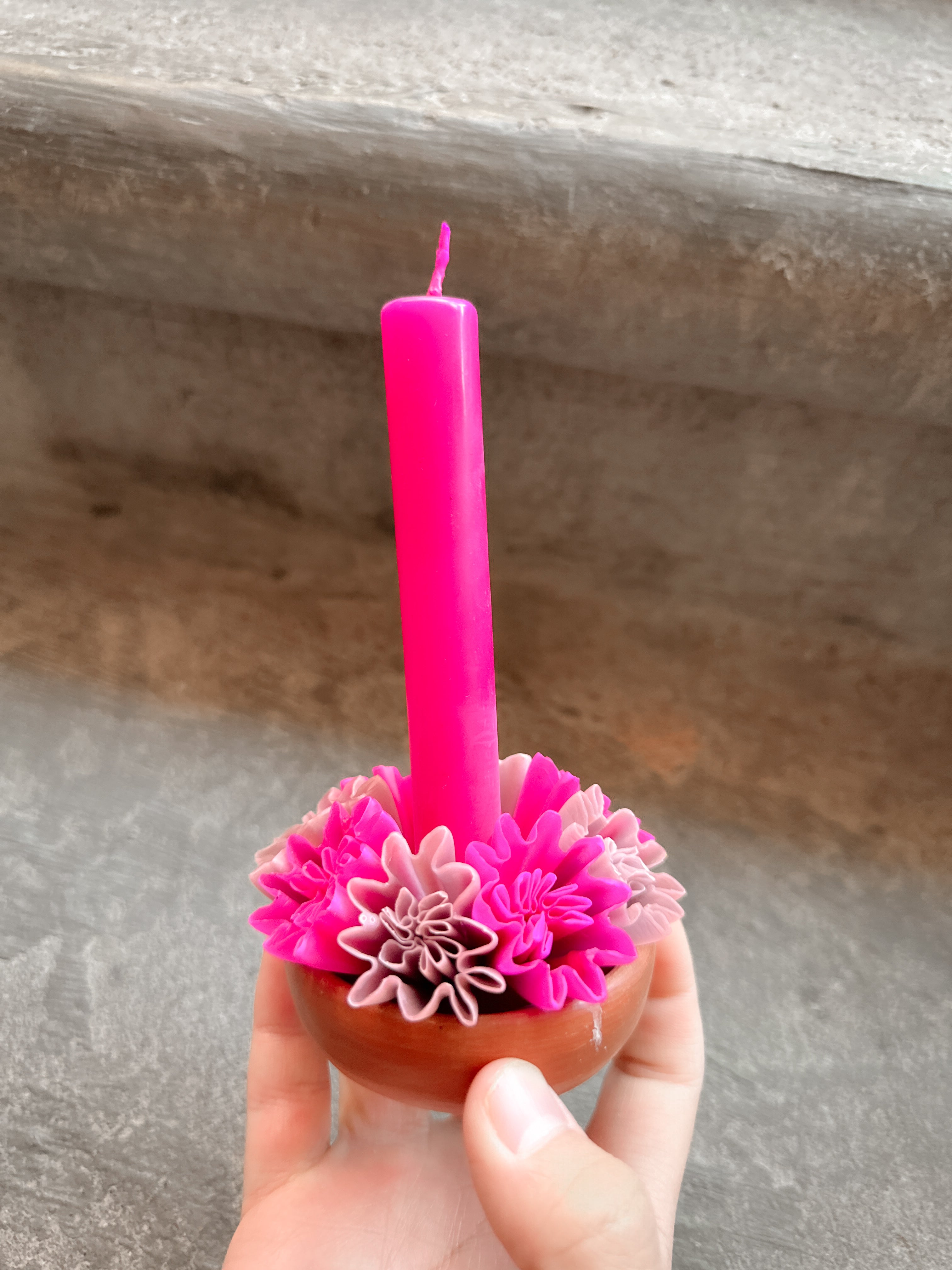 Vela de cera de abeja chica