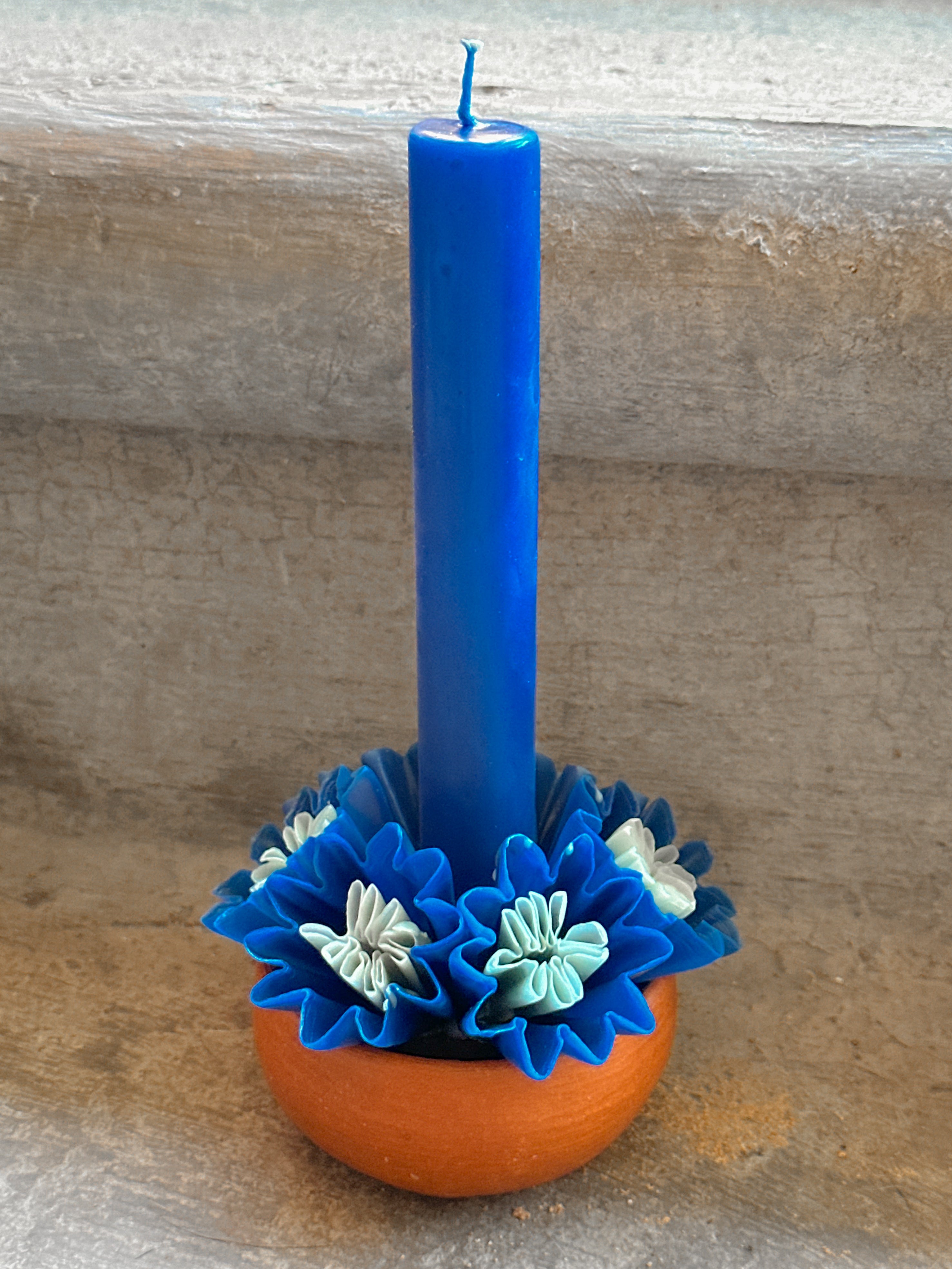 Vela de cera de abeja mediana