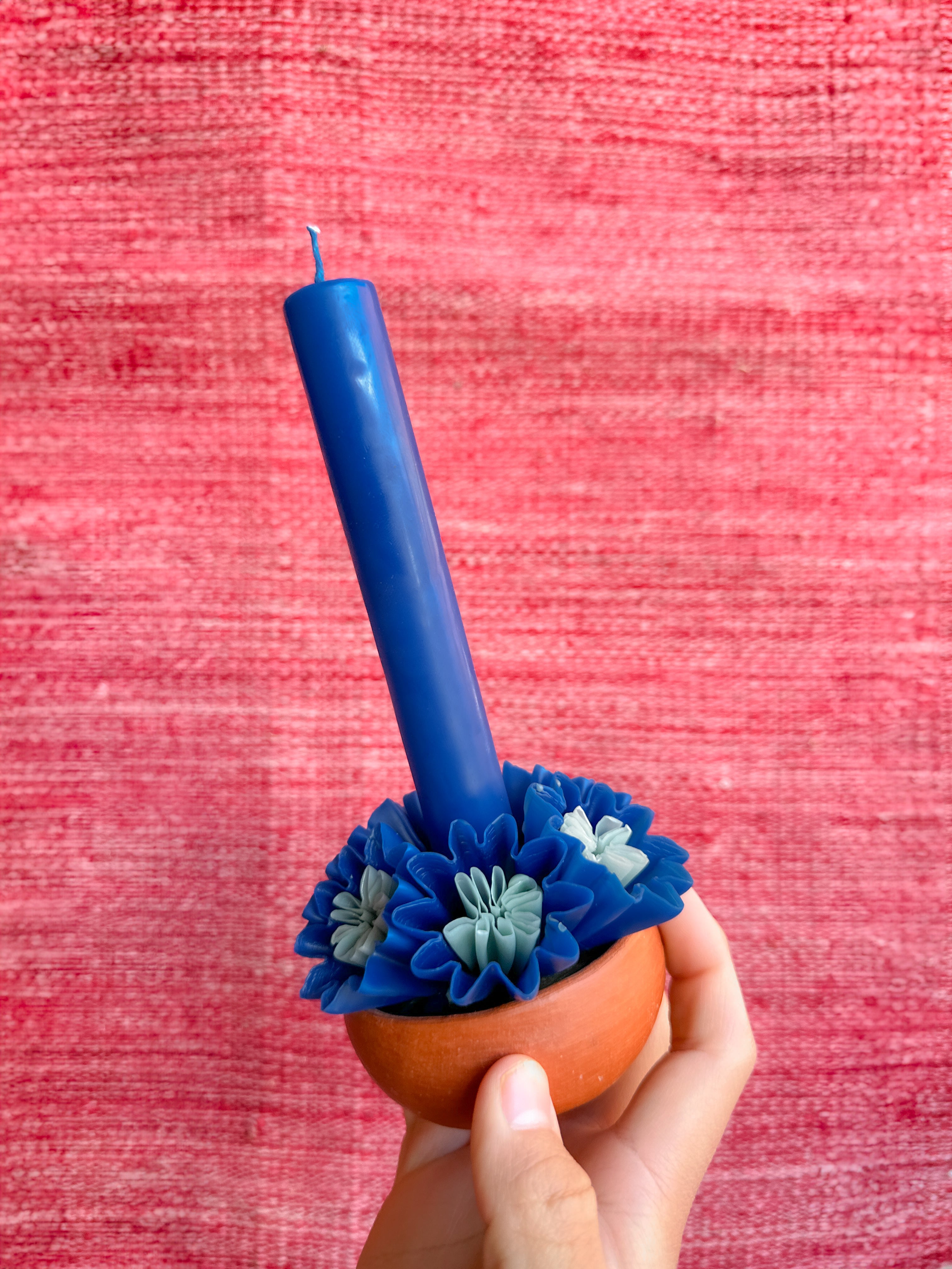 Vela de cera de abeja mediana