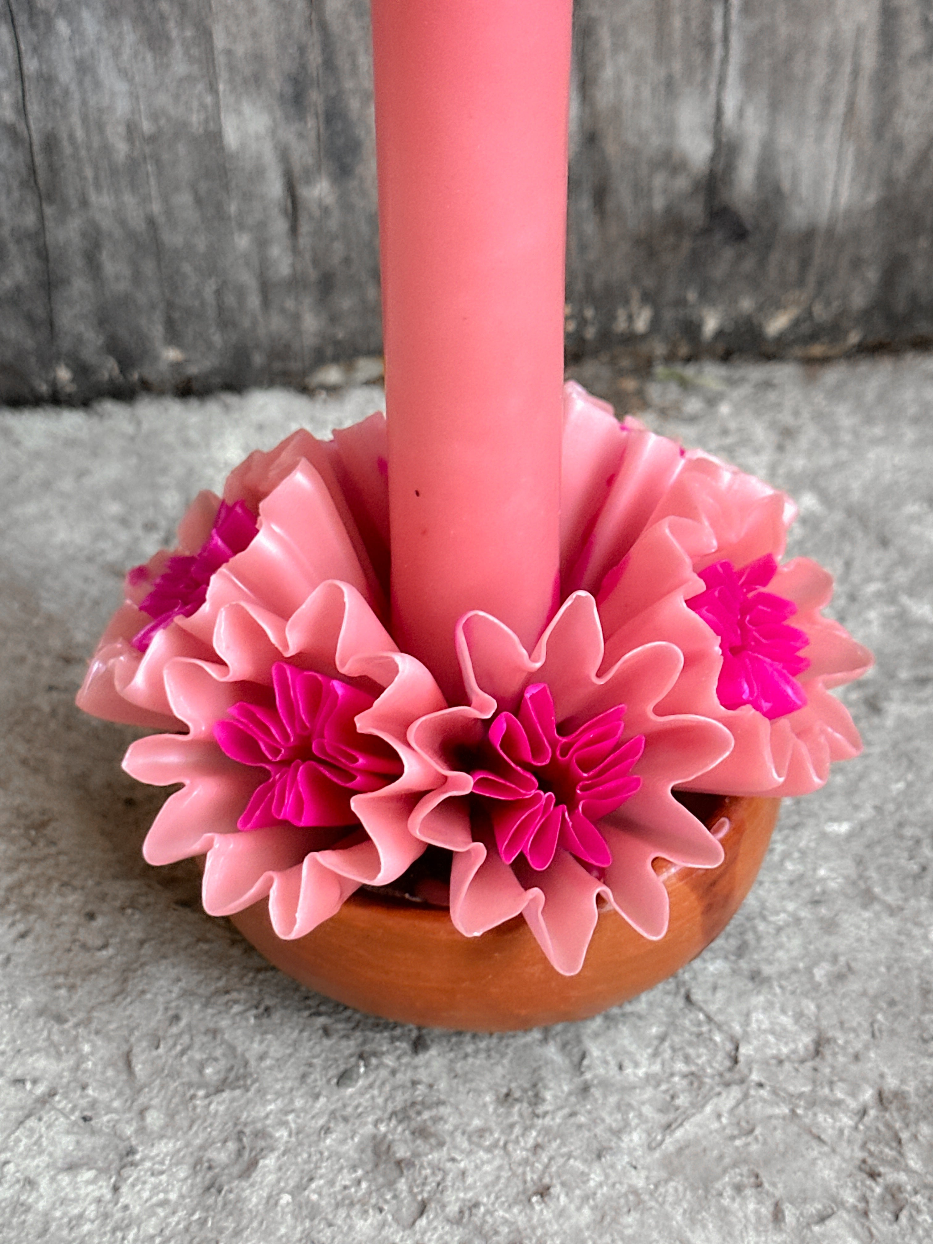 Vela de cera de abeja mediana