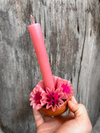 Vela de cera de abeja mediana