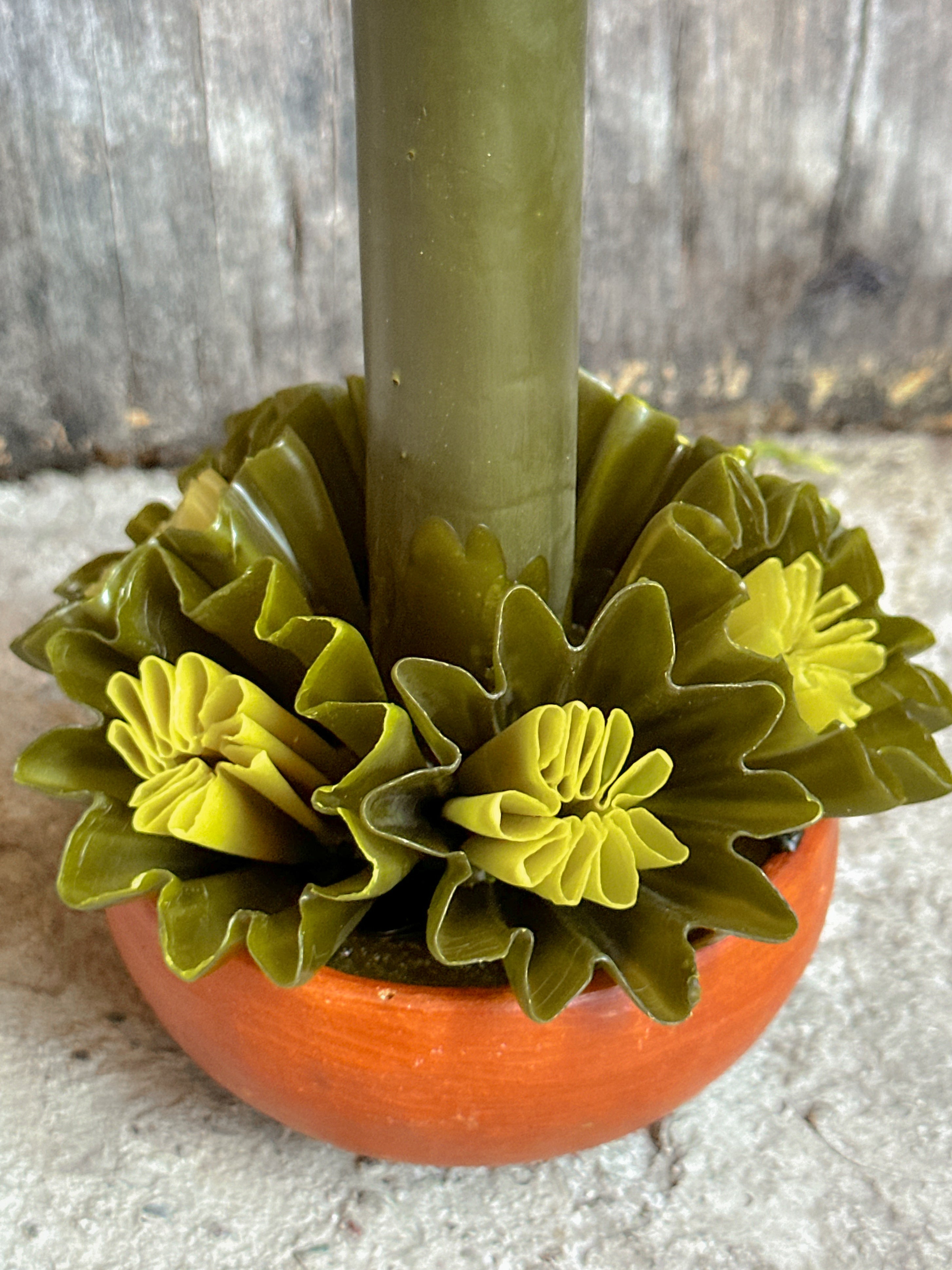 Vela de cera de abeja mediana