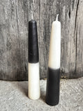 Juego de 2 velas cónicas Domino