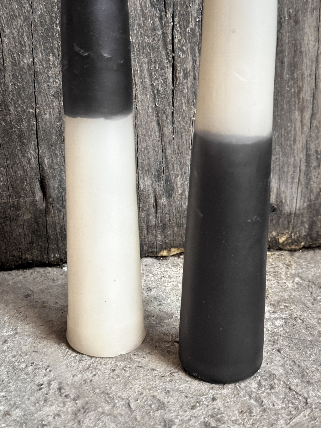 Juego de 2 velas cónicas Domino