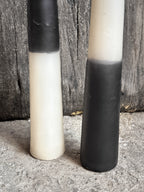 Juego de 2 velas cónicas Domino