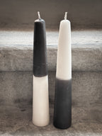 Juego de 2 velas cónicas Domino