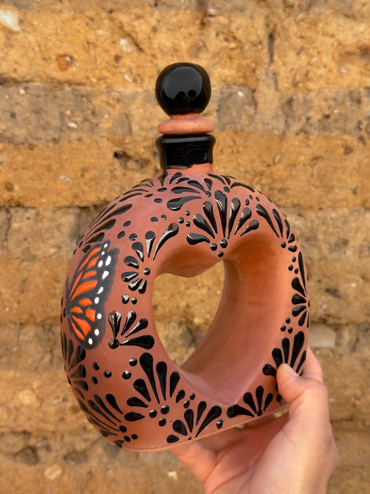 Licorera Corazón Mariposa Monarca Café -  PREVENTA (6 a 12 SEMANAS)