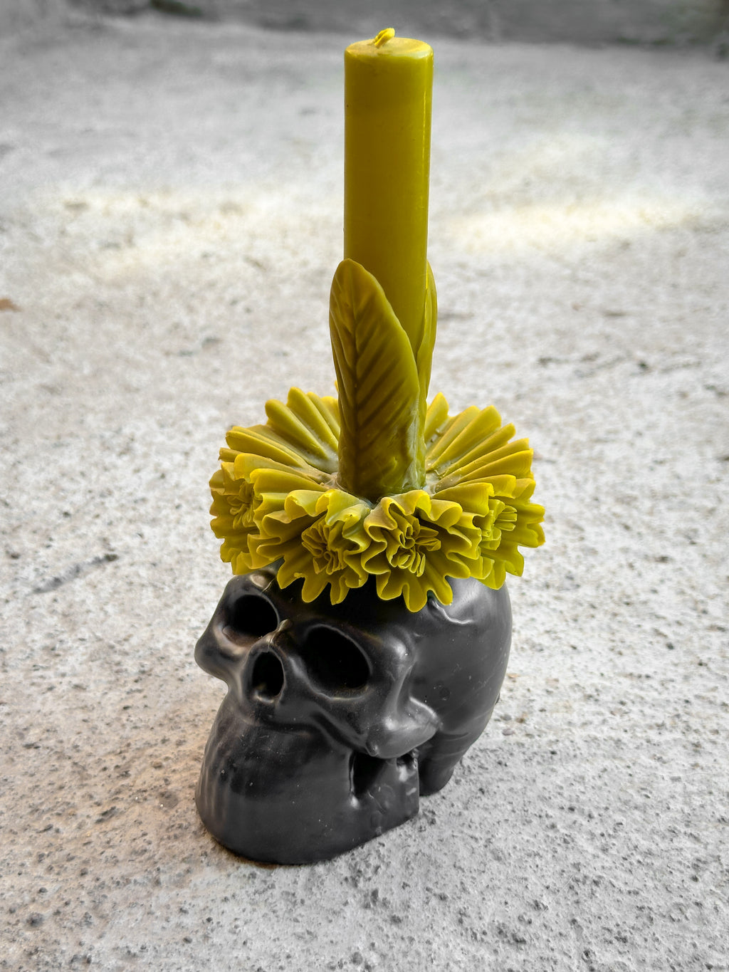 Vela de Cera de Abeja Catrina Floral