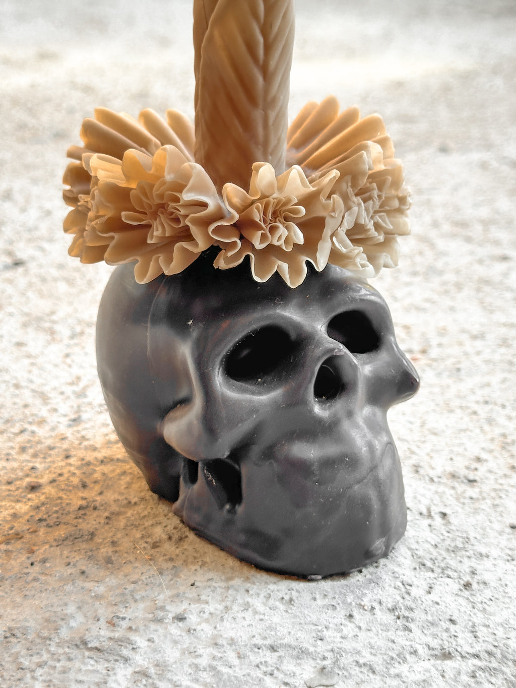 Vela de Cera de Abeja Catrina Floral