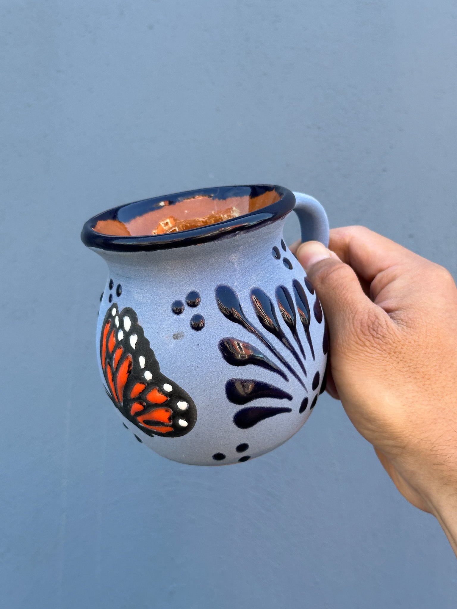 Taza Mariposa Monarca Azul -  PREVENTA (6 a 12 SEMANAS)