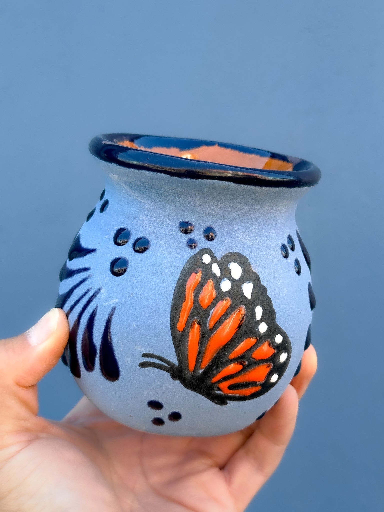 Taza Mariposa Monarca Azul -  PREVENTA (6 a 12 SEMANAS)
