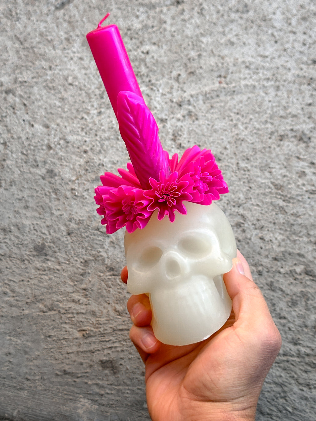 Vela de Cera de Abeja Catrina Floral