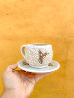 Juego de Taza con Plato Colibrí - PREVENTA (6 a 12 SEMANAS)