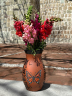 Florero Mariposa Monarca Café -  PREVENTA (6 a 12 SEMANAS)