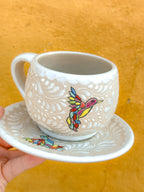Juego de Taza con Plato Colibrí - PREVENTA (6 a 12 SEMANAS)