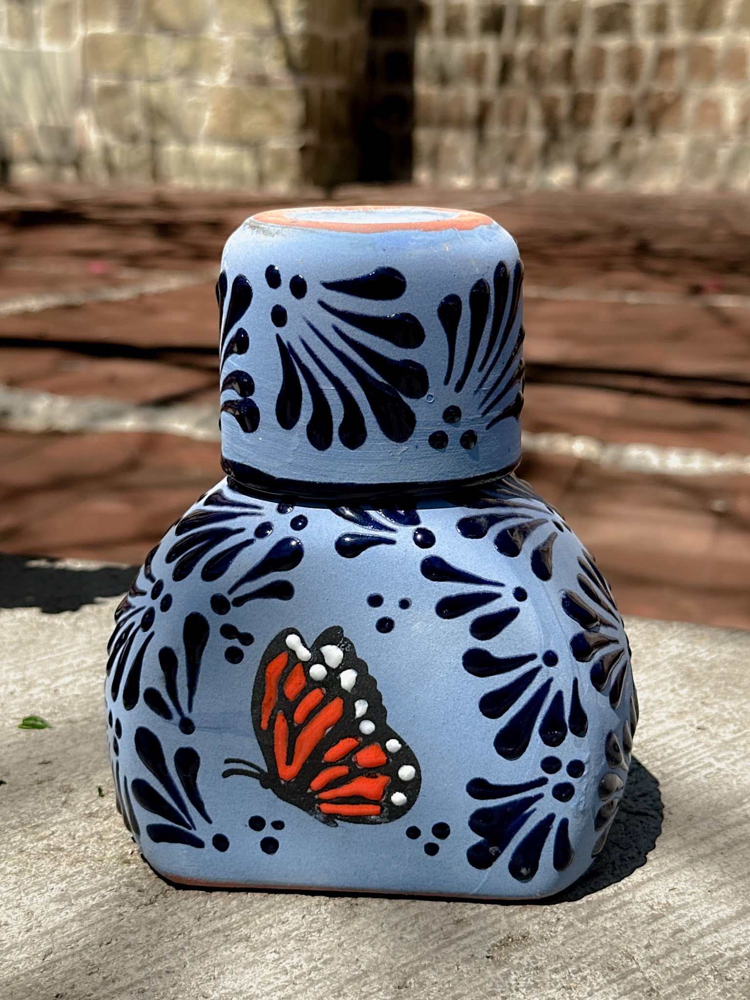 Licorera Mariposa Monarca Azul -  PREVENTA (6 a 12 SEMANAS)