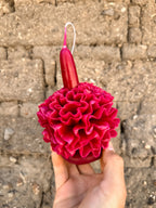 Amorcito Vela floral de cera de abeja Magenta