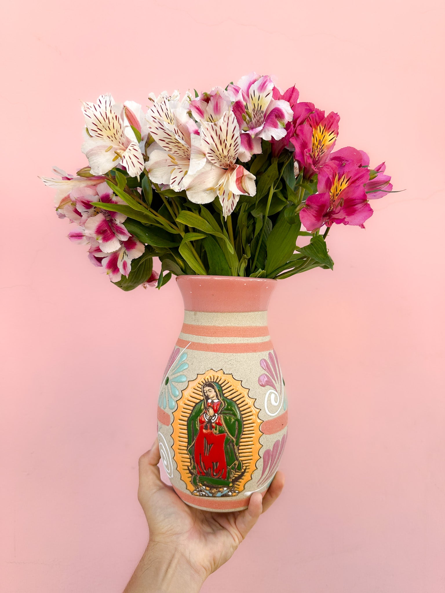 Virgen De Guadalupe Florero - PREVENTA (6 a 12 SEMANAS)