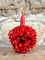 Vela floral de cera de abejas de Teotitlán Roja