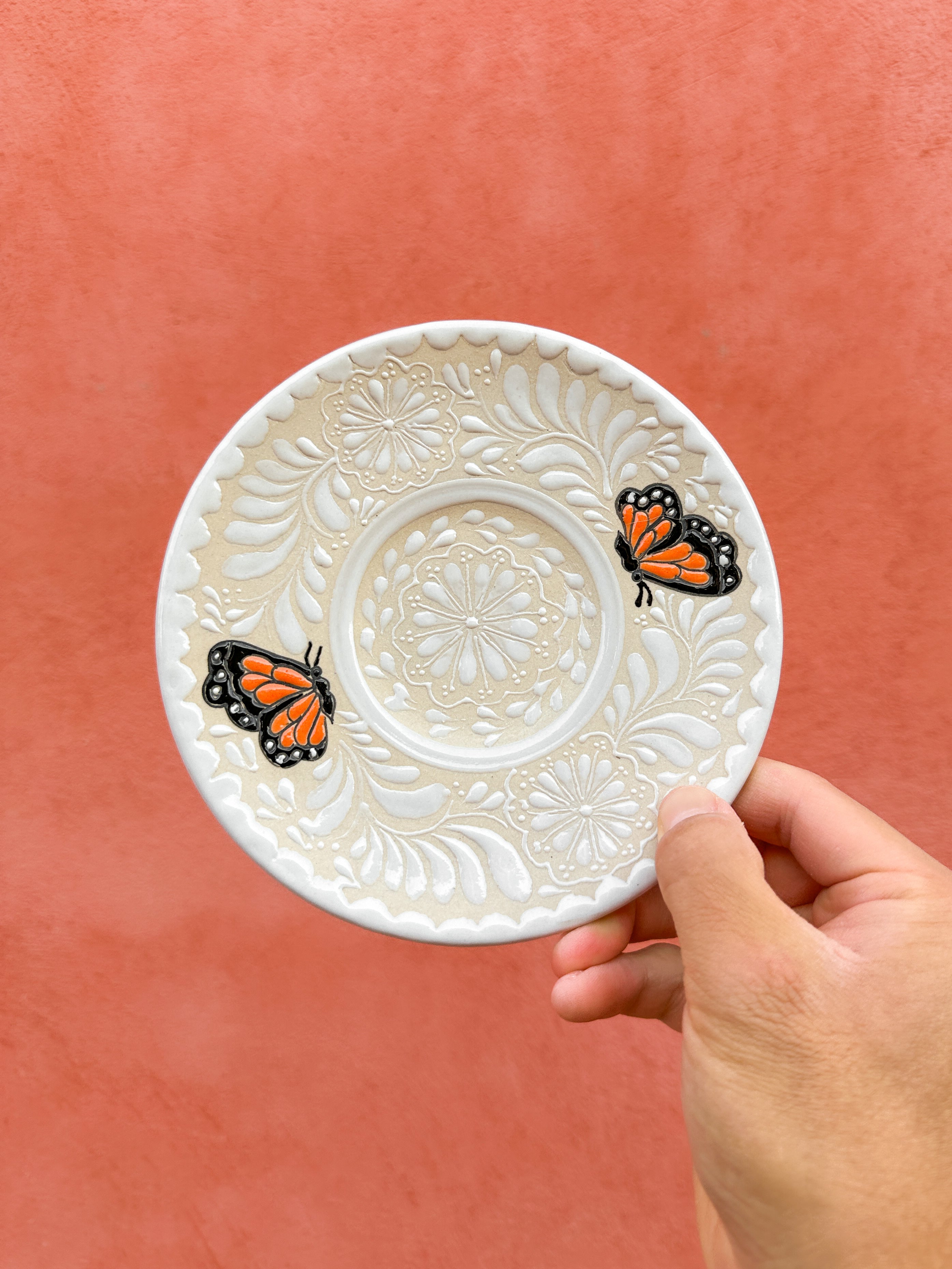 Plato Chico Mariposa Monarca - PREVENTA (6 a 12 SEMANAS)