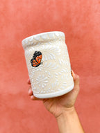 Vaso Multiusos Mariposa Monarca - PREVENTA (6 a 12 SEMANAS)
