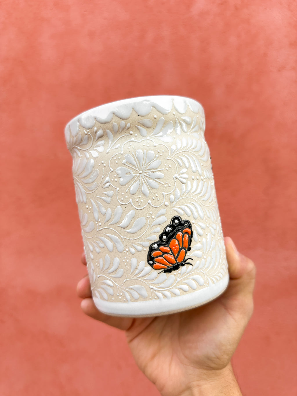 Vaso Multiusos Mariposa Monarca - PREVENTA (6 a 12 SEMANAS)