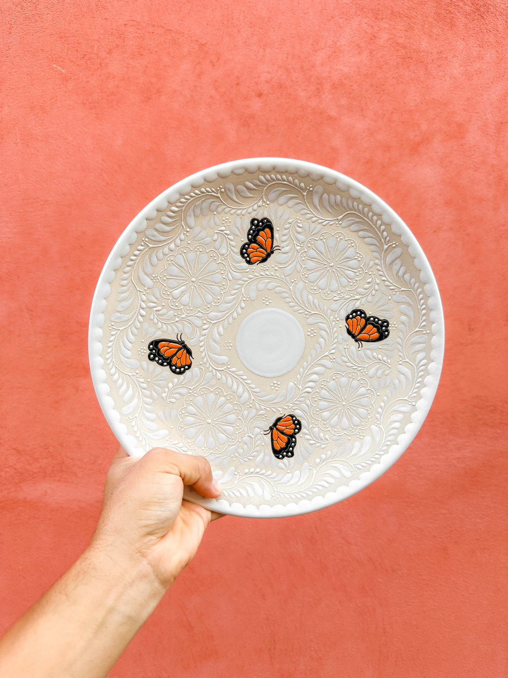 Plato Grande Mariposa Monarca - PREVENTA (6 a 12 SEMANAS)