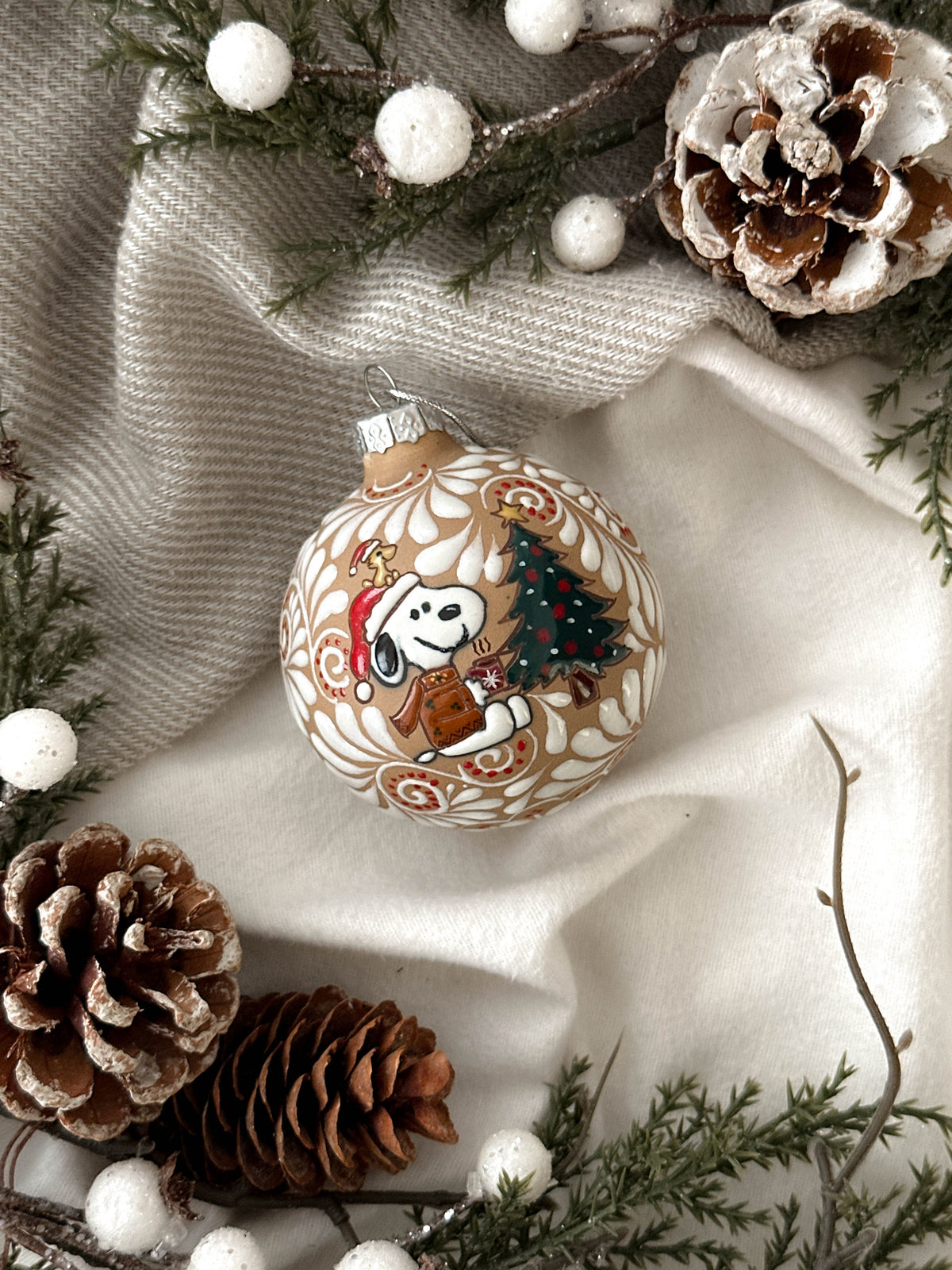 "Arbol Snoopy" Esfera de Navidad PREVENTA (ENVÍOS 5 DIC)