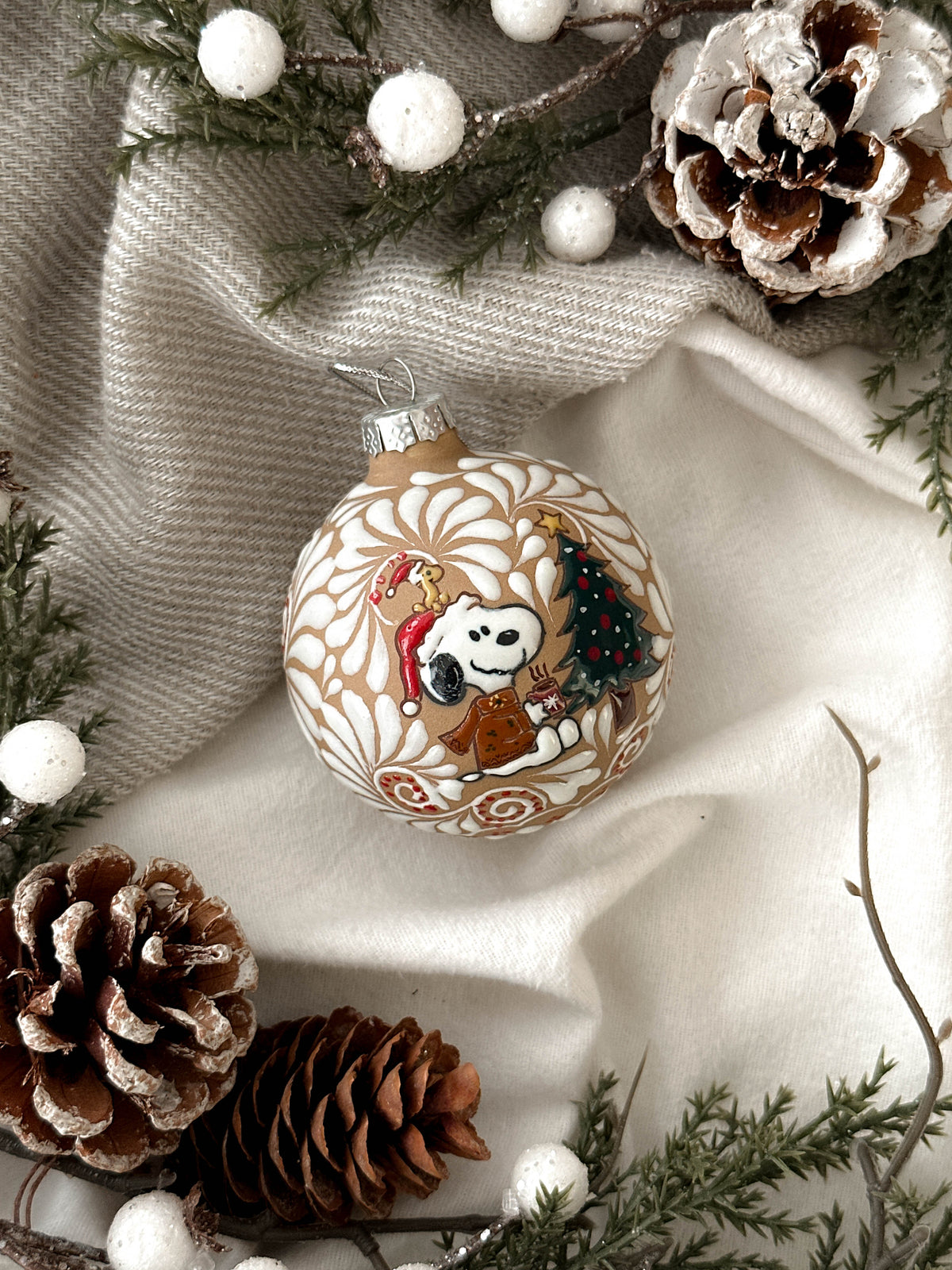 "Arbol Snoopy" Esfera de Navidad PREVENTA (ENVÍOS 5 DIC)