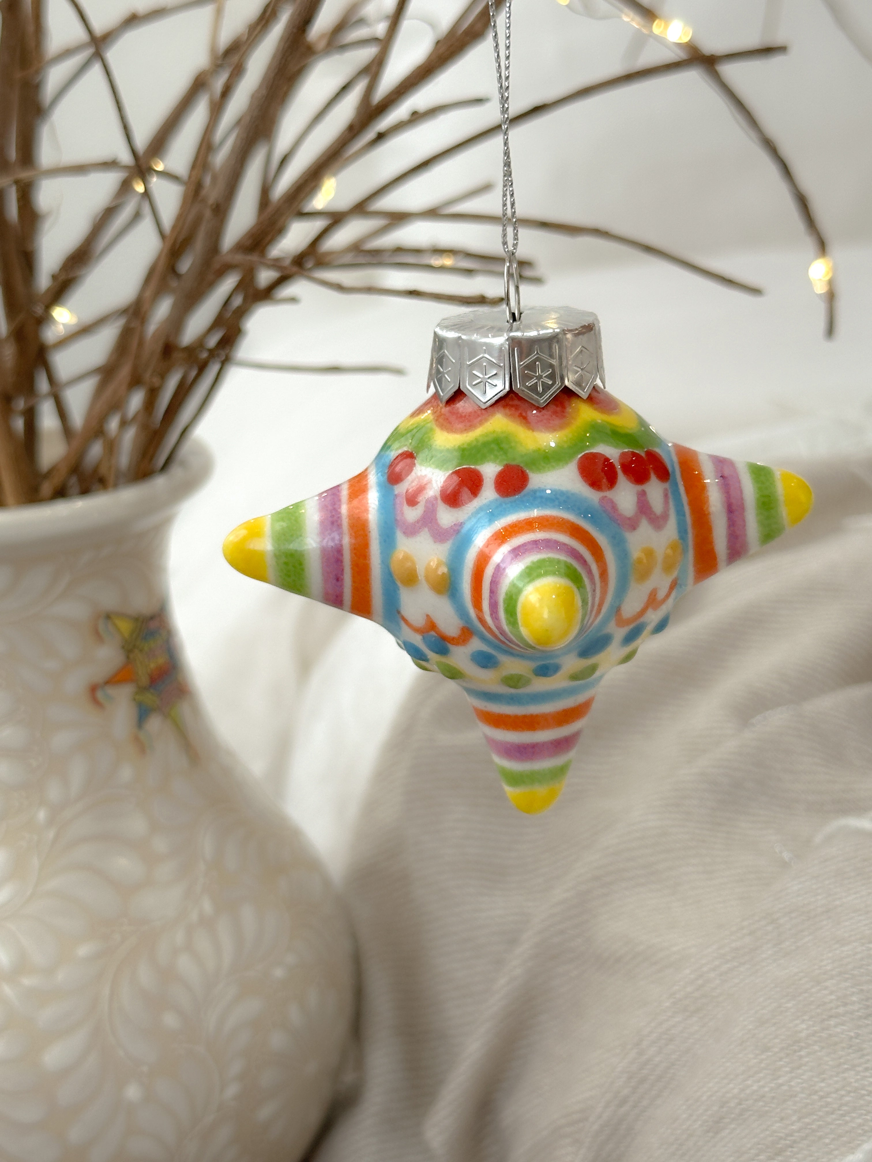 "Talavera" Esfera de Navidad Piñata PREVENTA (6 a 12 SEMANAS)