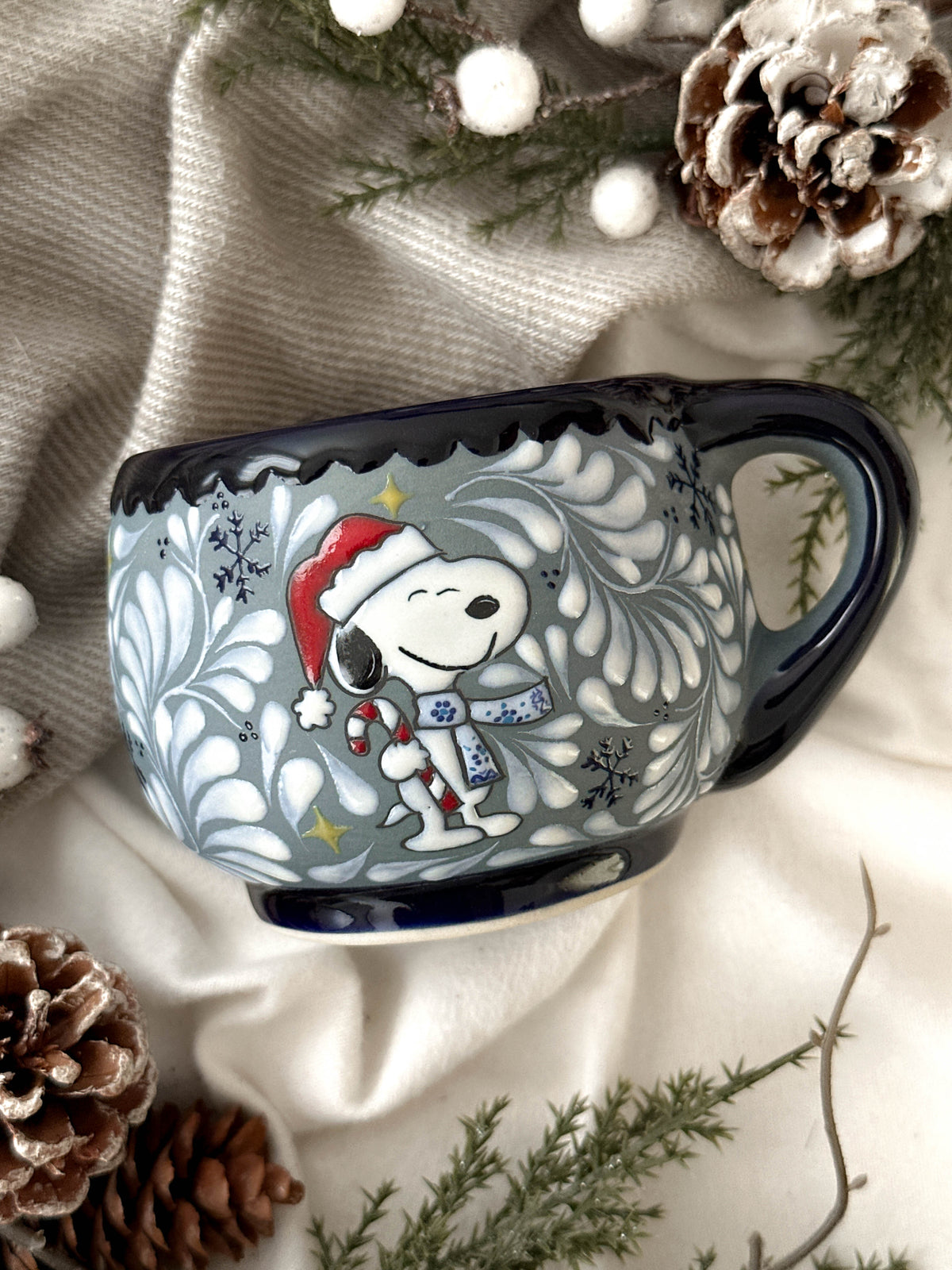 "Blanca Navidad Snoopy" Set de 2 Tazas PREVENTA (ENVÍOS 5 DIC)
