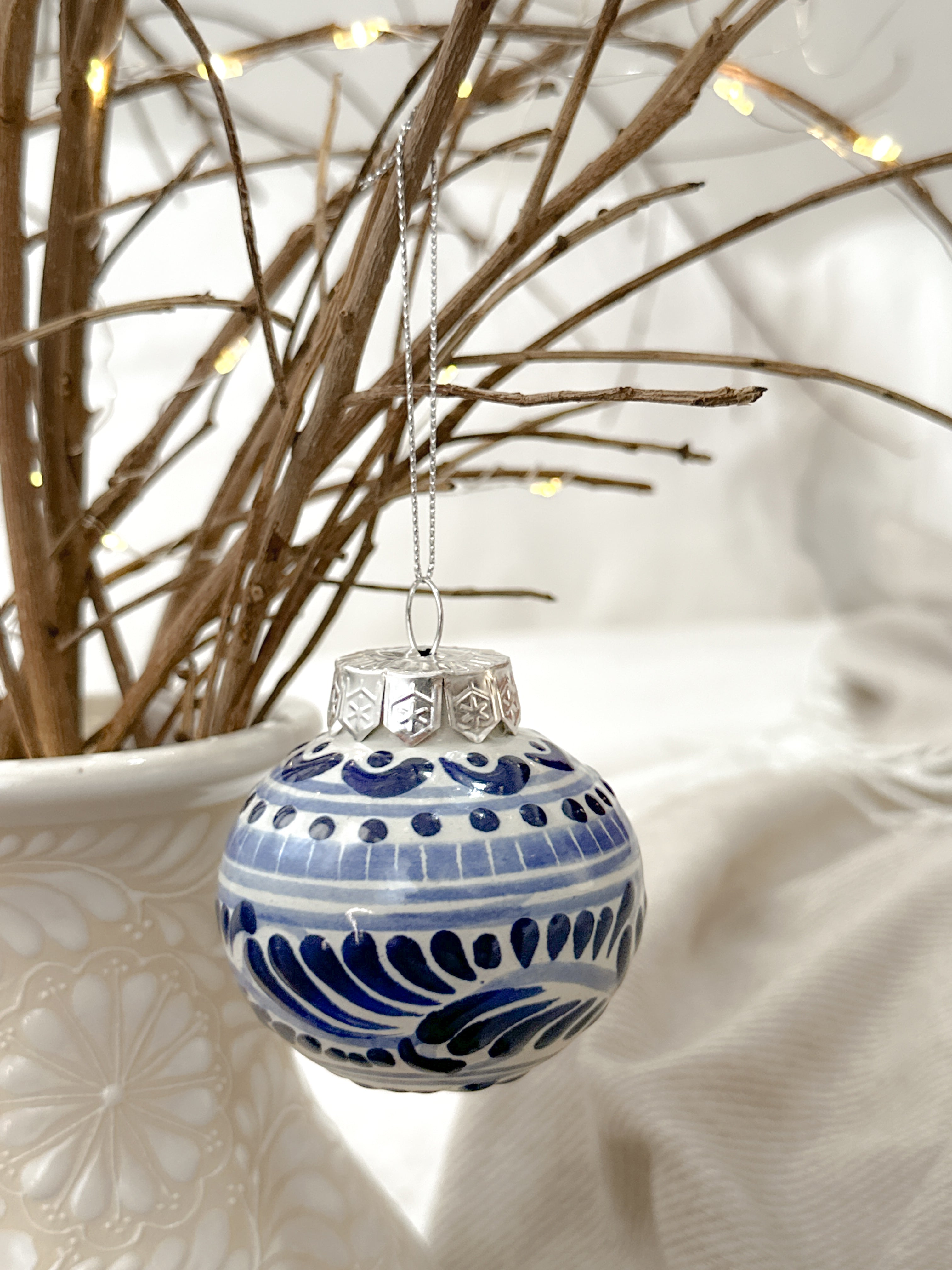 "Talavera" Esfera de Navidad Tradicional