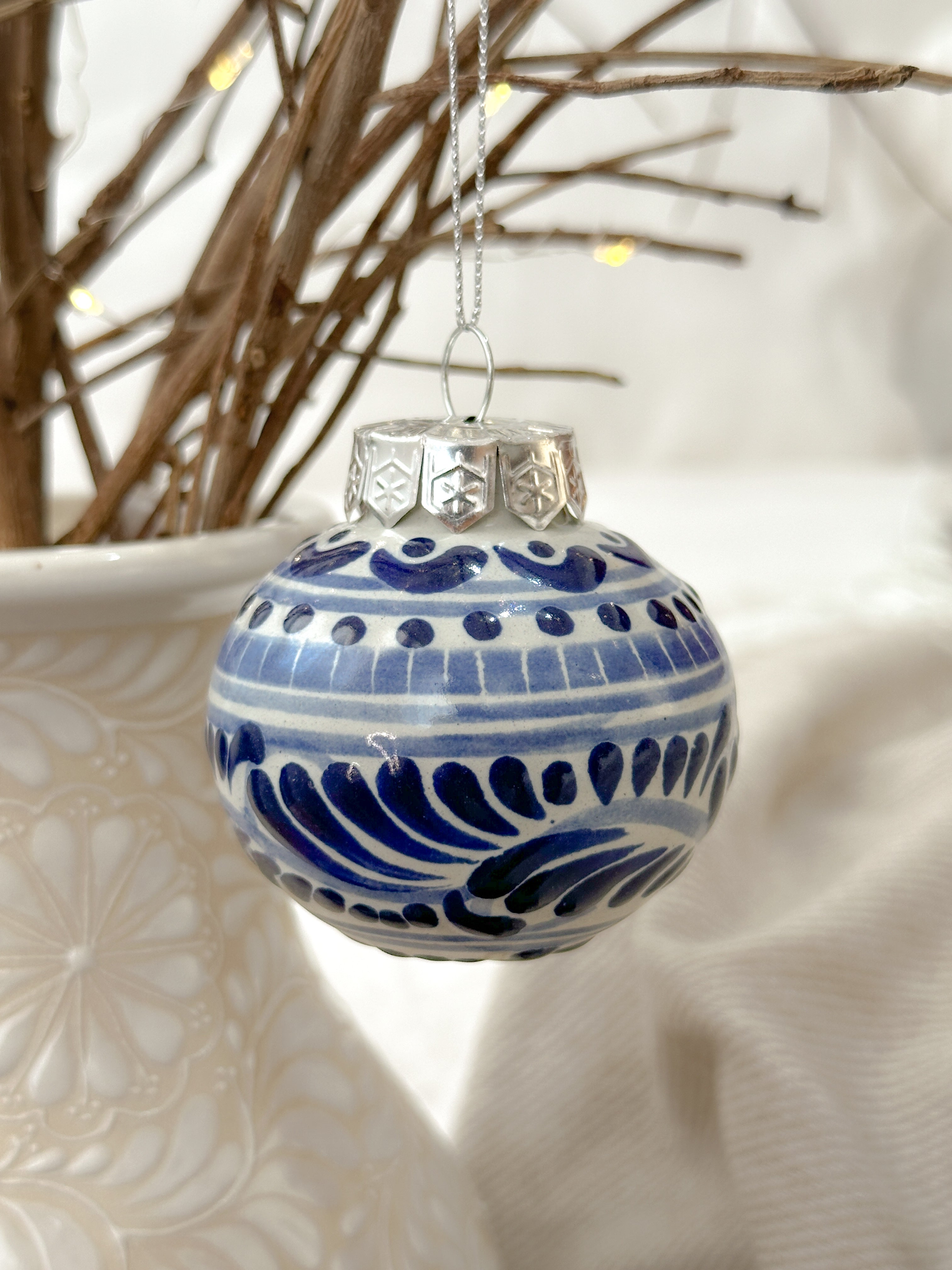 "Talavera" Esfera de Navidad Tradicional