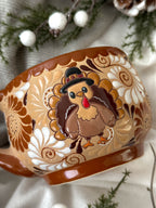 "Pavo Navideño" Set de 2 Tazas PREVENTA (ENVÍOS 5 DIC)