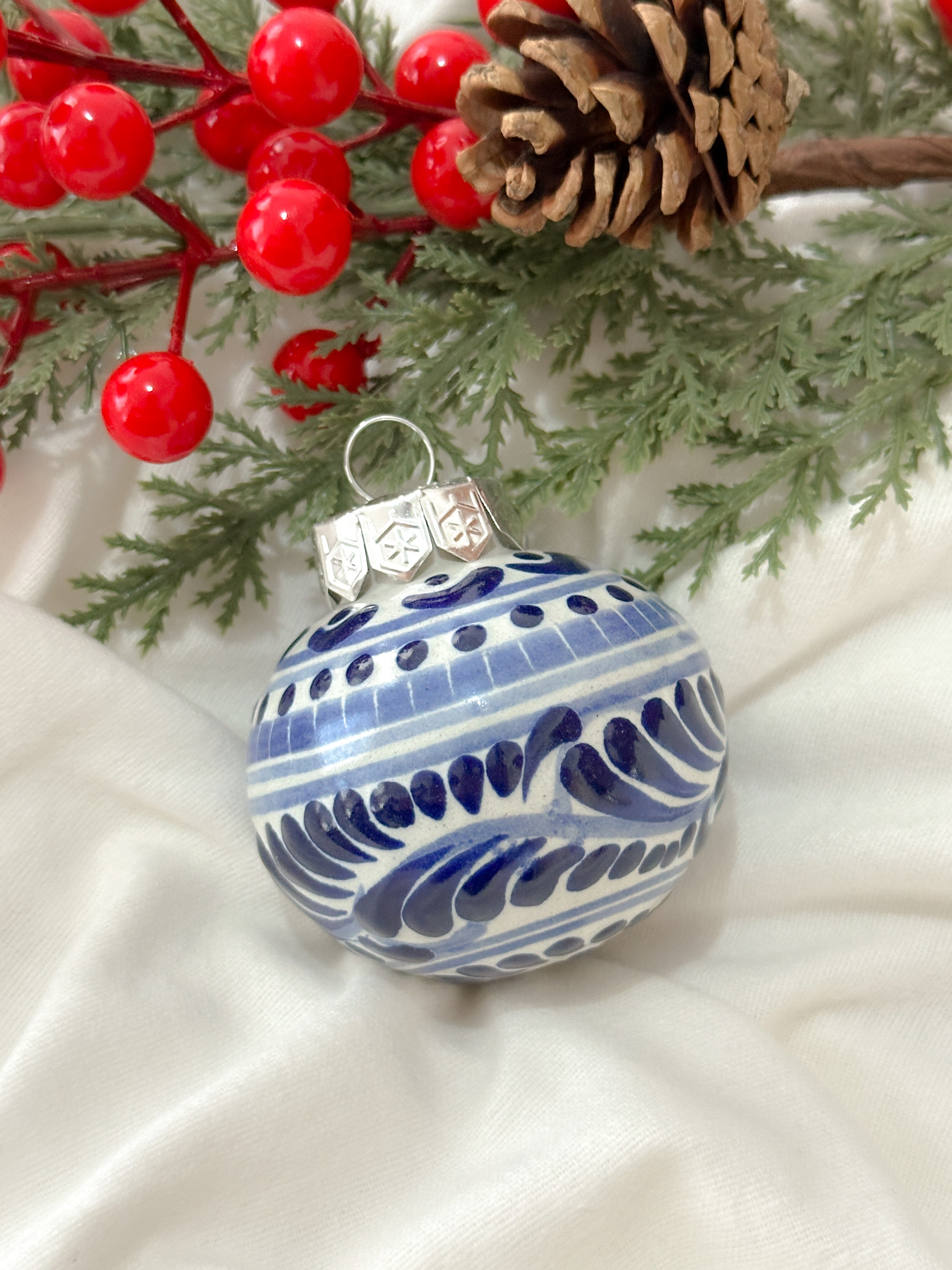 "Talavera" Esfera de Navidad Tradicional