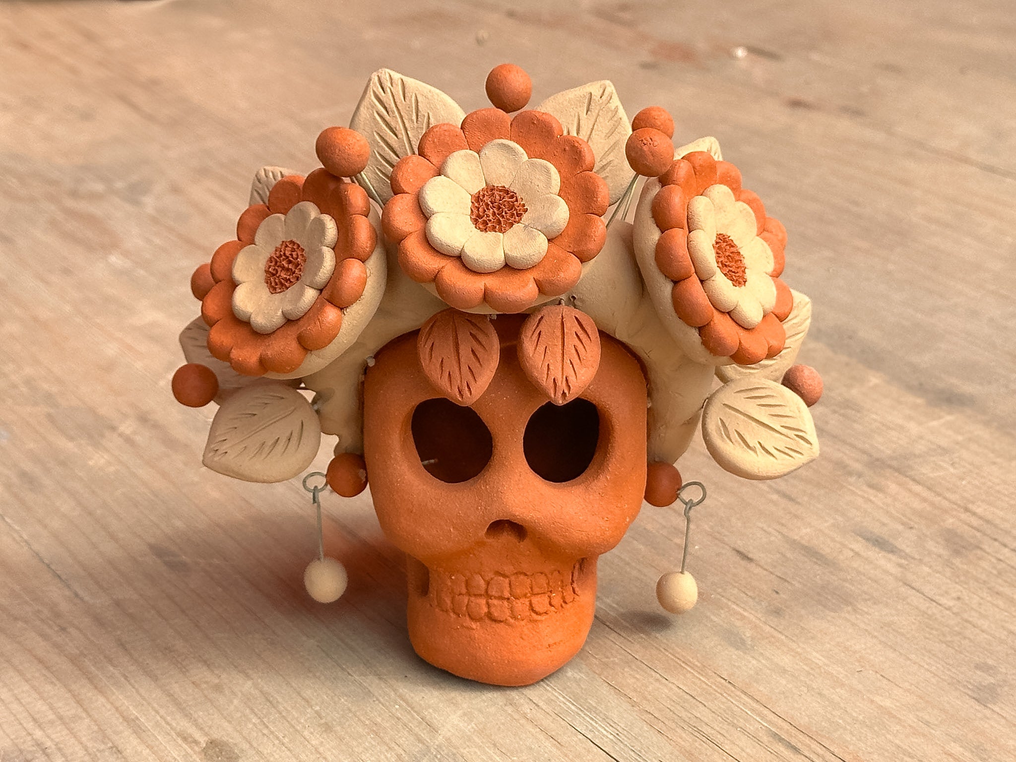 Calavera Decorativa Azucena - PREVENTA (6 a 12 SEMANAS)