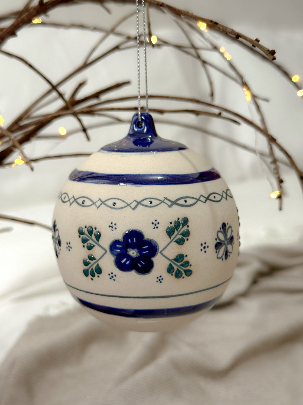 "Casa de la Abuela" Esfera de Navidad Azul PREVENTA (6 a 12 SEMANAS)