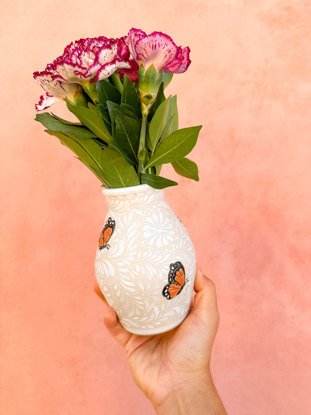 Florero Chico Mariposa Monarca - PREVENTA (6 a 12 SEMANAS)