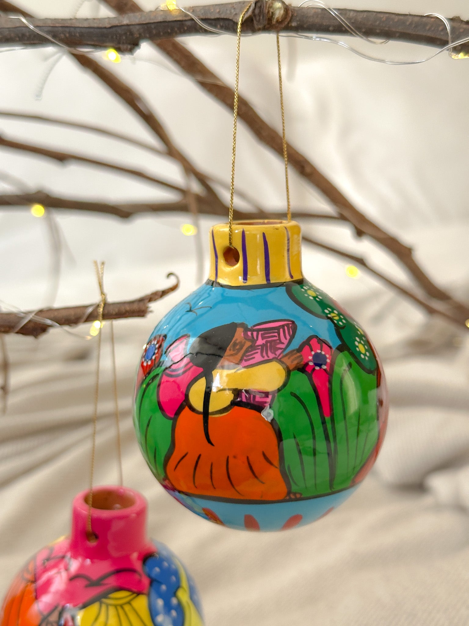 "Historias de México" Esfera de Navidad Redonda