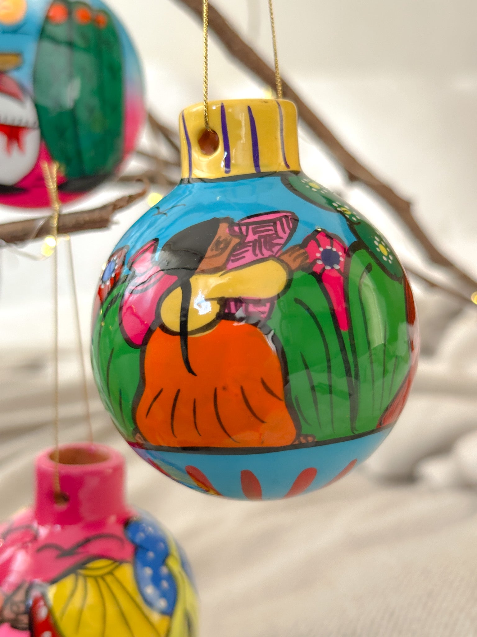 "Historias de México" Esfera de Navidad Redonda