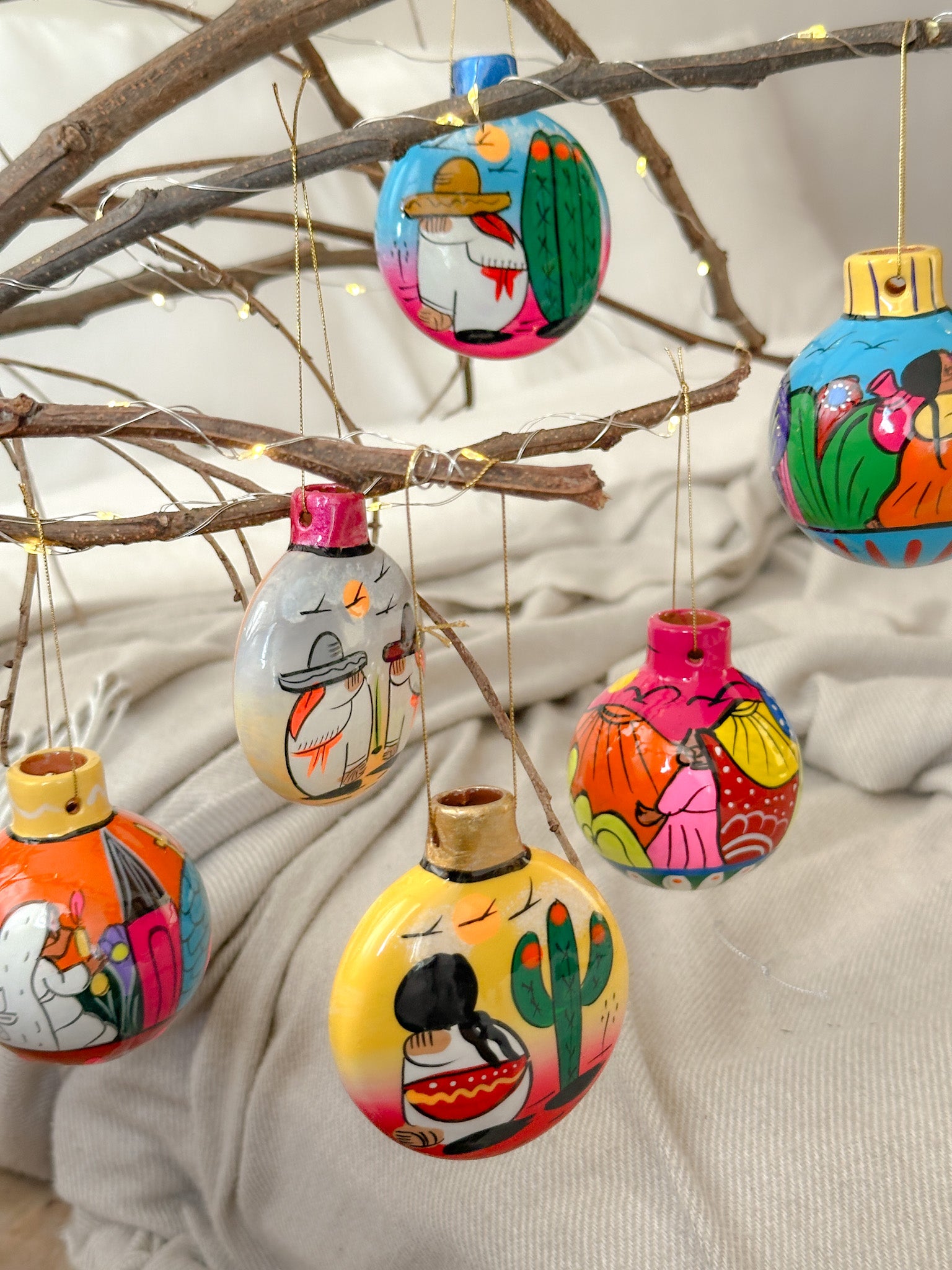 "Historias de México" Esfera de Navidad Redonda