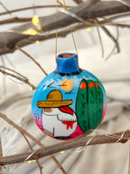 "Historias de México" Esfera de Navidad Plana PREVENTA (6 a 12 SEMANAS)