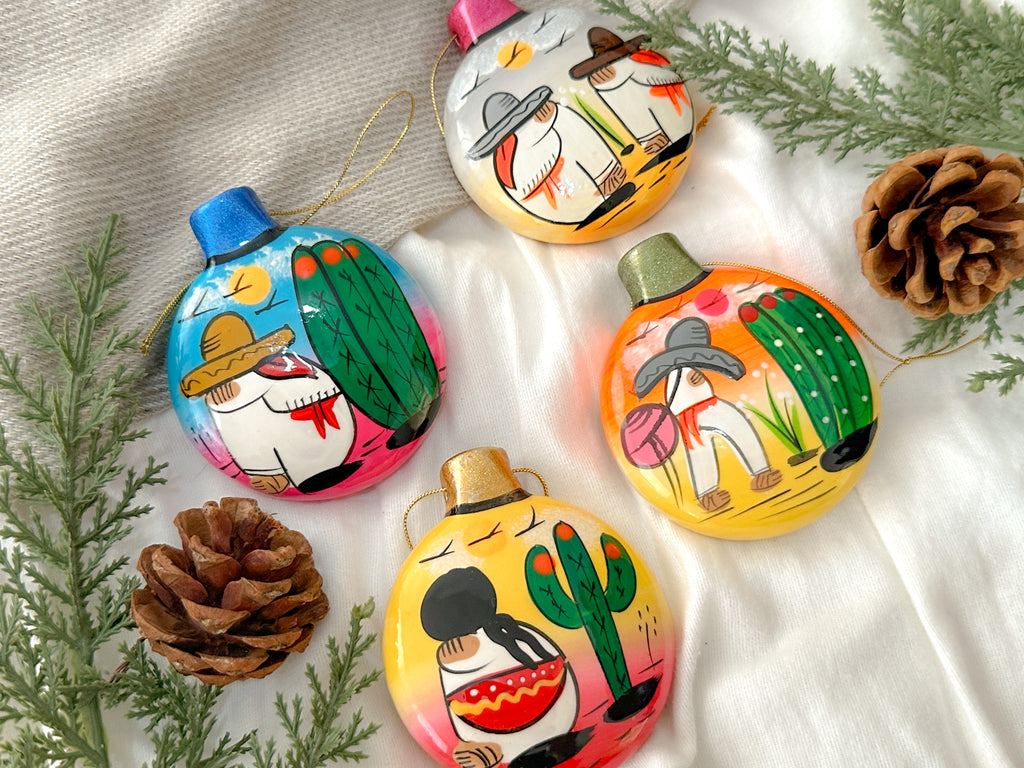 "Historias de México" Esfera de Navidad Plana PREVENTA (6 a 12 SEMANAS)