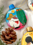 "Historias de México" Esfera de Navidad Plana PREVENTA (6 a 12 SEMANAS)