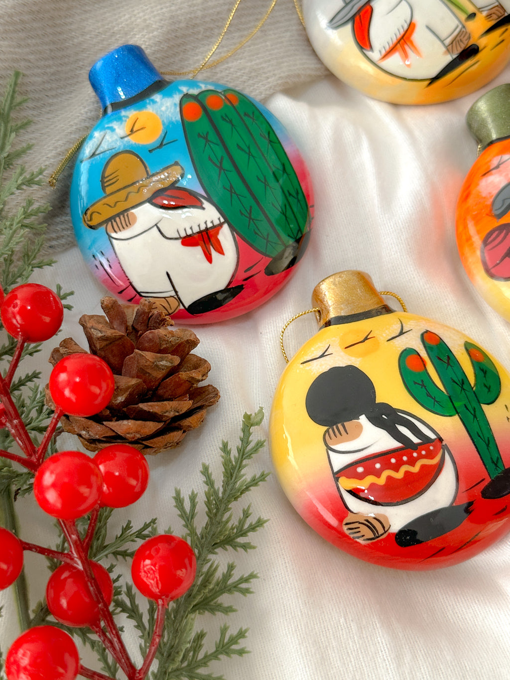 "Historias de México" Esfera de Navidad Plana PREVENTA (6 a 12 SEMANAS)